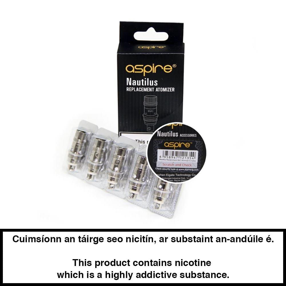 Aspire Nautilus and Nautilus 2 BVC Coils (5 Pack) - Urban Vape Ireland