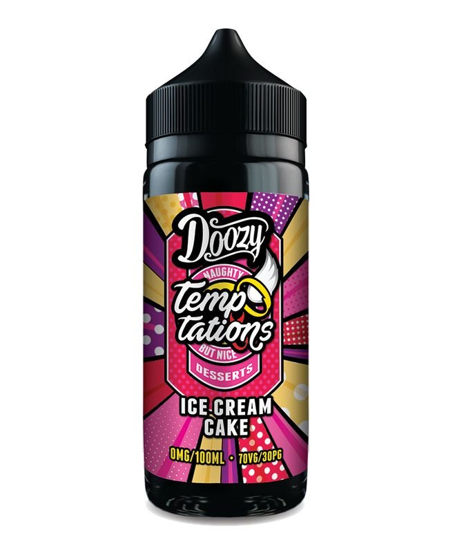 Doozy Temptations E-Liquid - Ice Cream Cake - Urban Vape Ireland