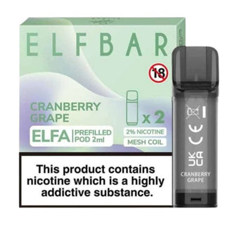 ELFA prefilled pod - Cranberry Grape - Urban Vape Ireland