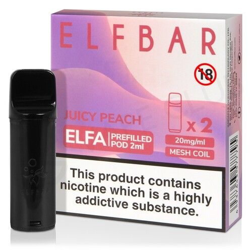 ELFA prefilled pod - Juicy Peach - Urban Vape Ireland