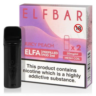 ELFA prefilled pod - Juicy Peach - Urban Vape Ireland