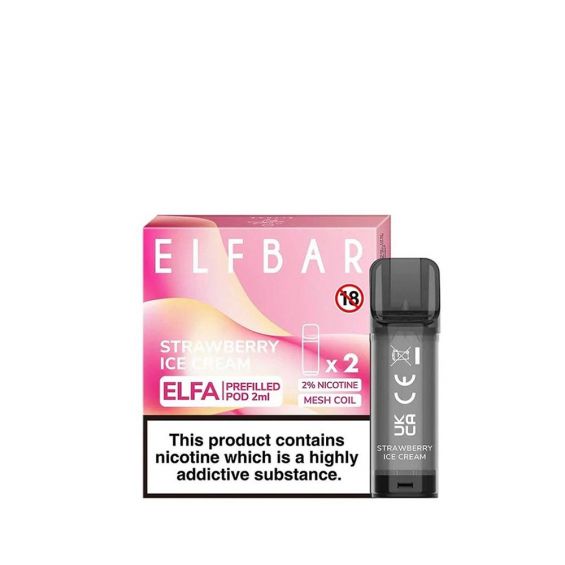 ELFA prefilled pod - Strawberry Ice Cream - Urban Vape Ireland
