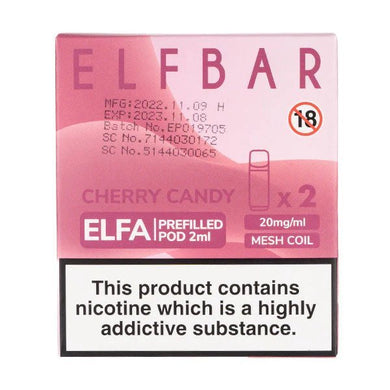 ELFA prefilled pods - Cherry Candy - Urban Vape Ireland