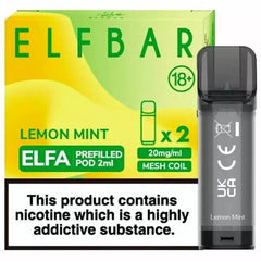 ELFA prefilled pods - Lemon Mint - Urban Vape Ireland