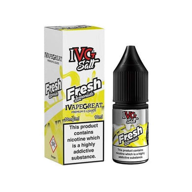 IVG Nic Salt - Fresh Lemonade 10ml - Urban Vape Ireland