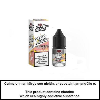 IVG Salt Pink Lemonade 10ml E-Liquid - 20mg - Urban Vape Ireland