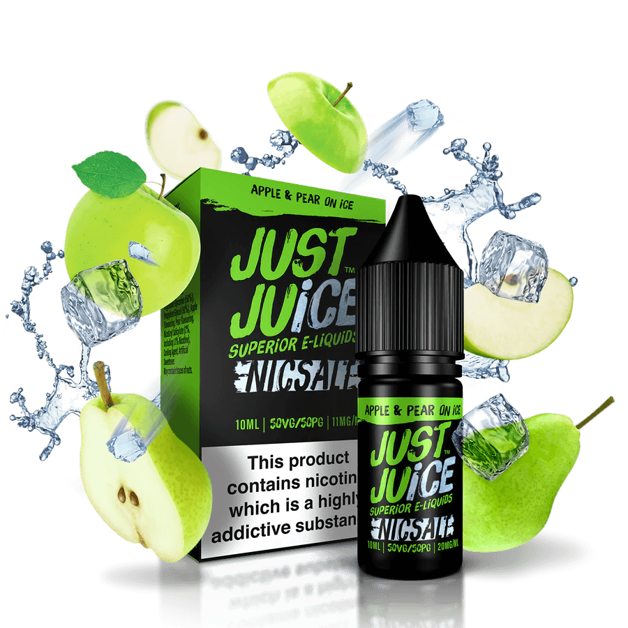 Just Juice Apple & Peach on ice nic salt - Urban Vape Ireland