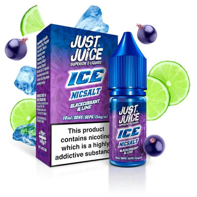 Just Juice Blackcurrant & Lime ice nic salt - Urban Vape Ireland