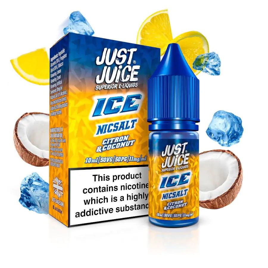 Just Juice Citron & Coconut ice nic salt - Urban Vape Ireland