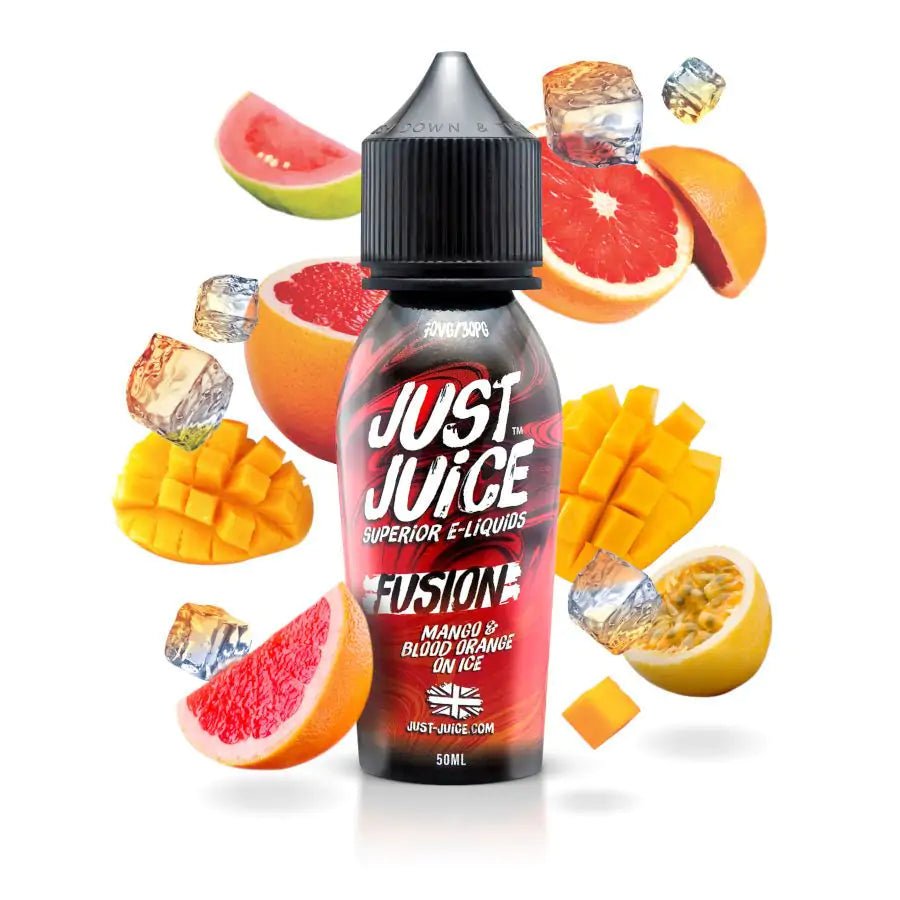 Just Juice Fusion Mango & Blood Orange on ice 50ml - Urban Vape Ireland