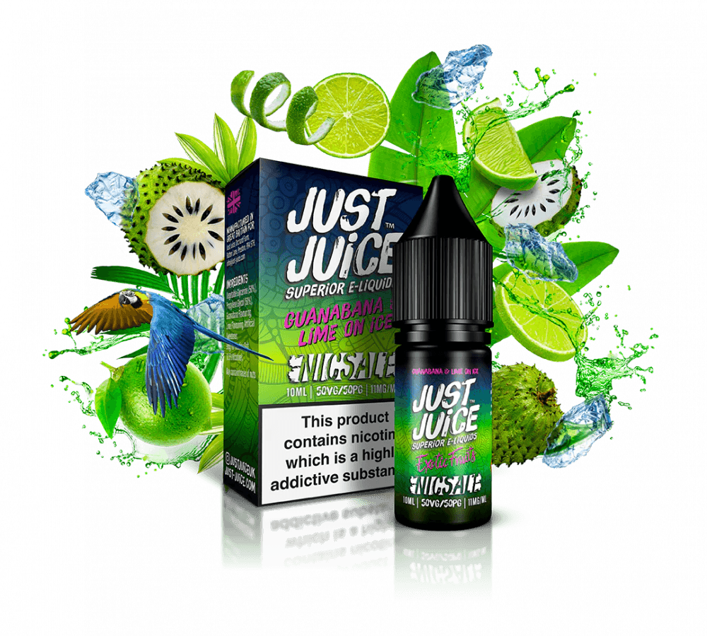 Just Juice Guanabana & Lime on ice nic salt - Urban Vape Ireland
