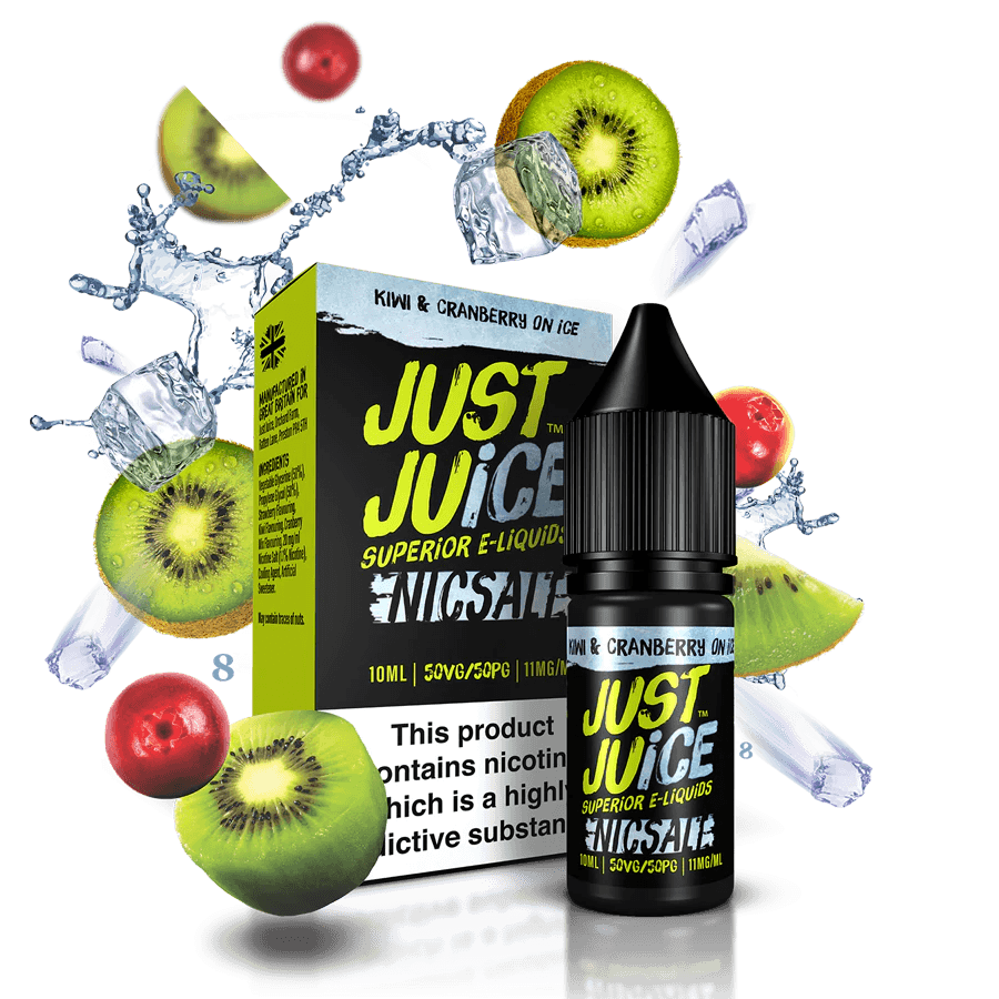 Just Juice Kiwi & Cranberry nic salt - Urban Vape Ireland