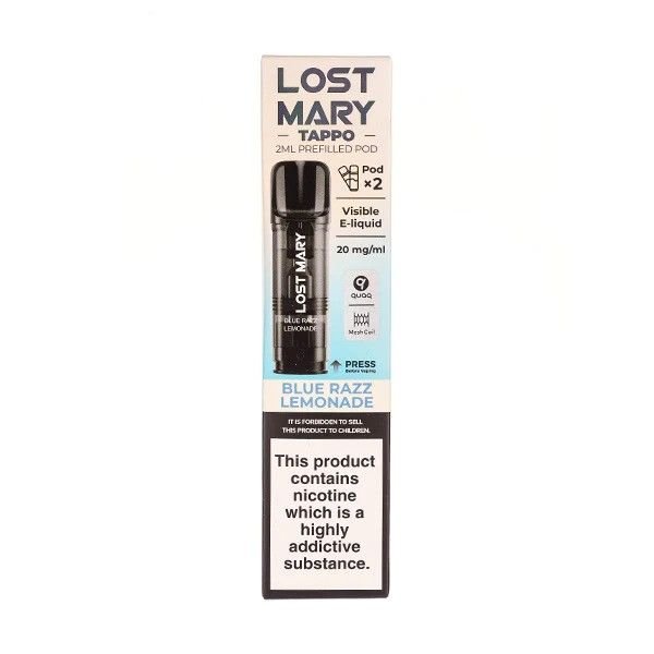Lost Mary Tappo Blue Razz Lemonade Pods - Urban Vape Ireland
