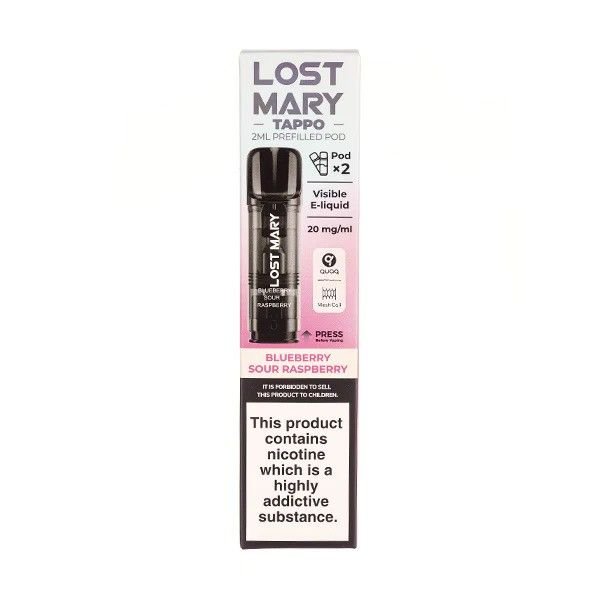 Lost Mary Tappo Blueberry Sour Raspberry Pods - Urban Vape Ireland