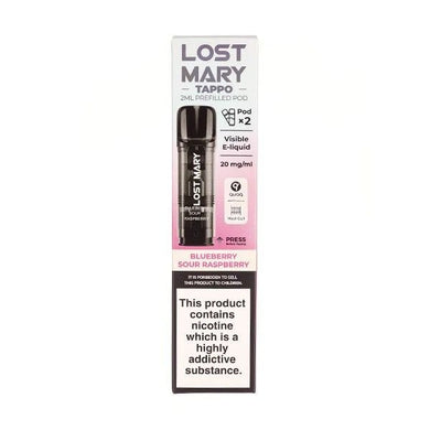 Lost Mary Tappo Blueberry Sour Raspberry Pods - Urban Vape Ireland