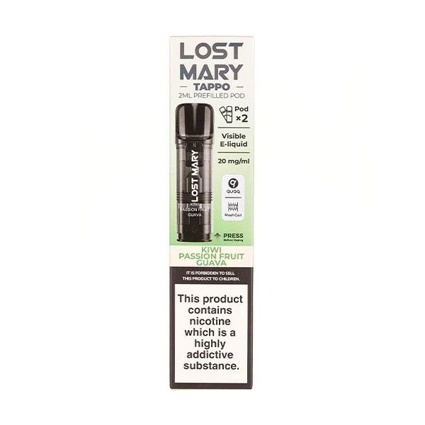 Lost Mary Tappo Kiwi Passion Fruit Guava Pods - Urban Vape Ireland