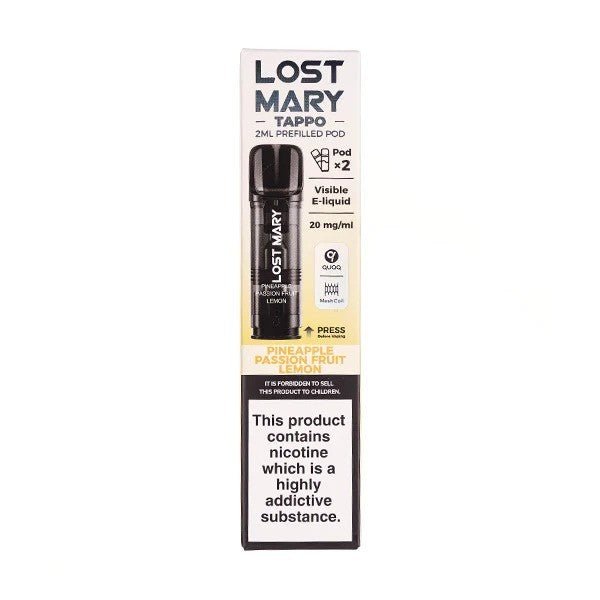 Lost Mary Tappo Pineapple Passion Fruit Lemon Pods - Urban Vape Ireland