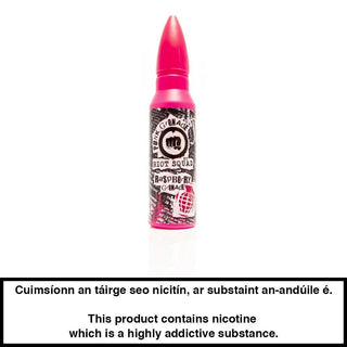 Riot Squad Punk Grenade Series: Raspberry Grenade 50ml E-Liquid - 0mg - Urban Vape Ireland