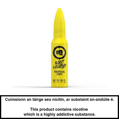 Riot Squad: Tropical Fury 50ml E-Liquid - 0mg - Urban Vape Ireland