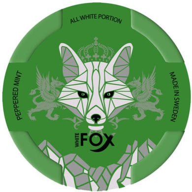 White Fox Nicotine Pouch - Peppered Mint - Urban Vape Ireland