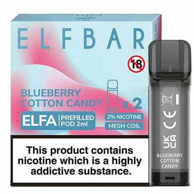 ELFA prefilled pods - Blueberry Cotton Candy - Urban Vape Ireland