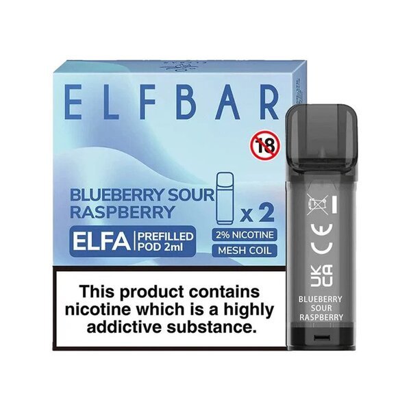 ELFA prefilled pods - Blueberry Sour Raspberry - Urban Vape Ireland