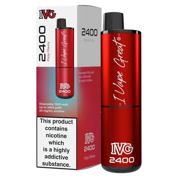 IVG 2400 Disposable Vape - Fizzy Cherry  Urban Vape Ireland