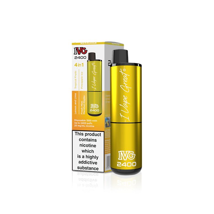 IVG 2400 Disposable Vape - Yellow Edition  Urban Vape Ireland