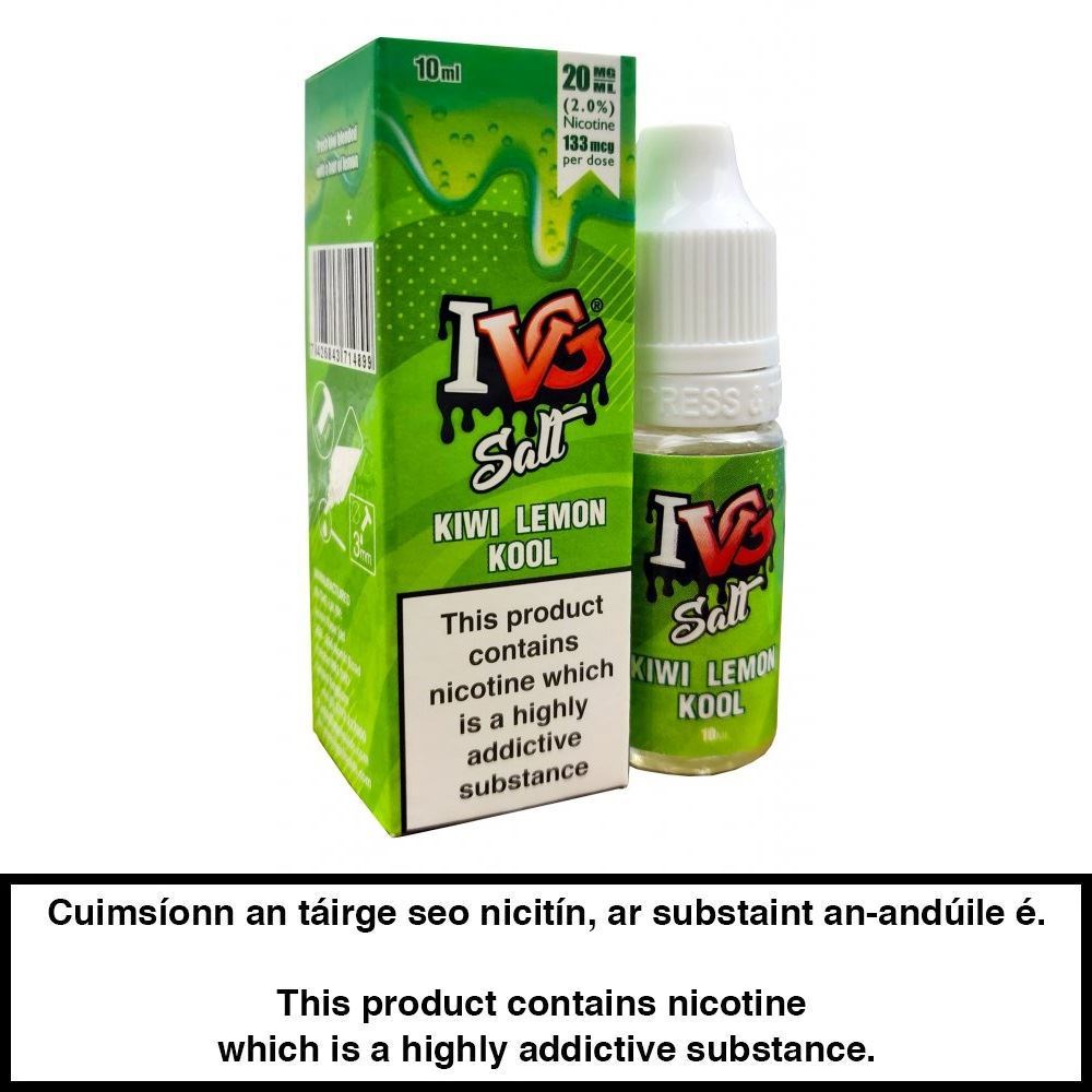 IVG Salt Kiwi Lemon Kool 10ml E-Liquid - 20mg - Urban Vape Ireland