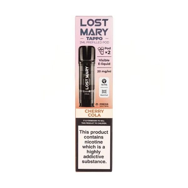 Lost Mary Tappo Cherry Cola Pods Urban Vape Ireland Lost Mary Tappo Cherry Cola Pods Urban Vape Ireland